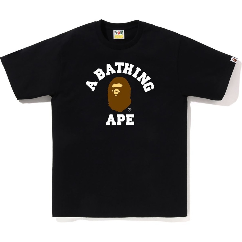 NWT A Bathing Ape Black Short Sleeve Tee Size M
